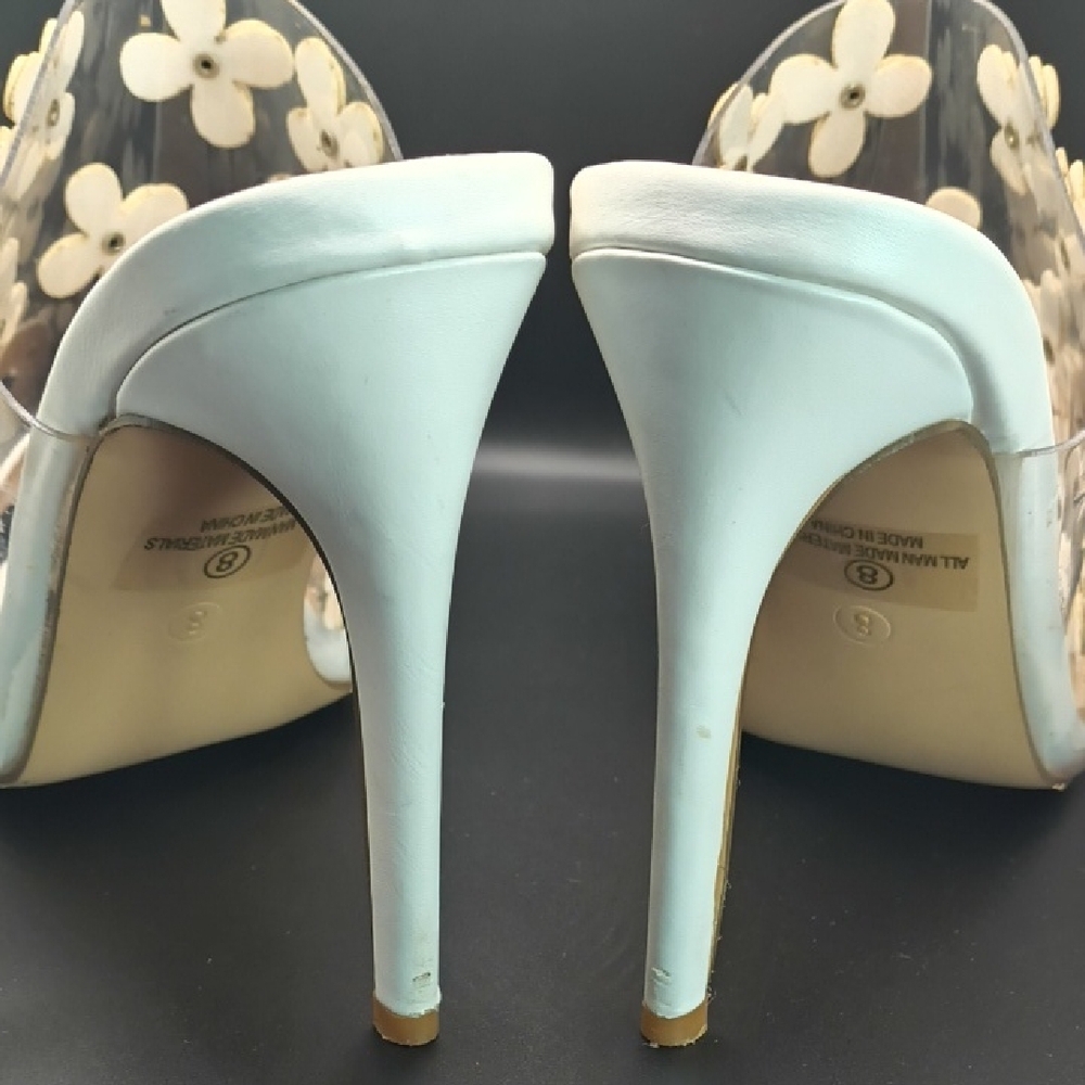 VENUS White Floral Women's With Box- Heels Size 8 - Picture 9 of 15